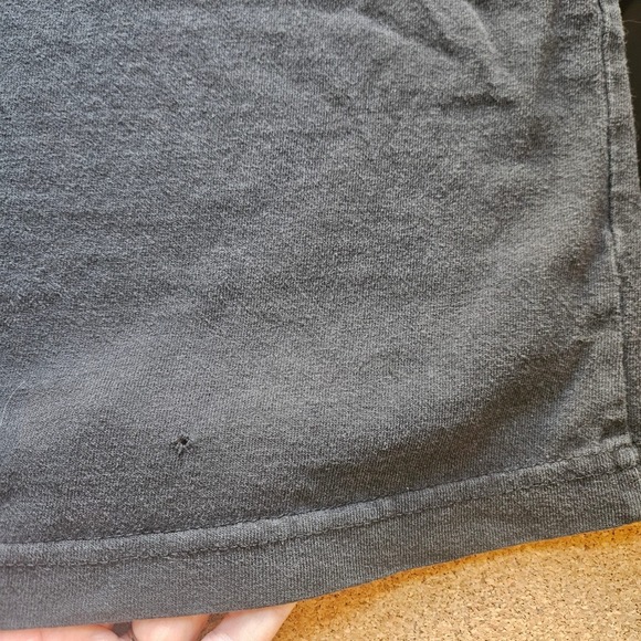 Carhartt Mens L Pocket T Shirt Black Original Fit Workwear Worn Distressed Holes - Picture 8 of 12